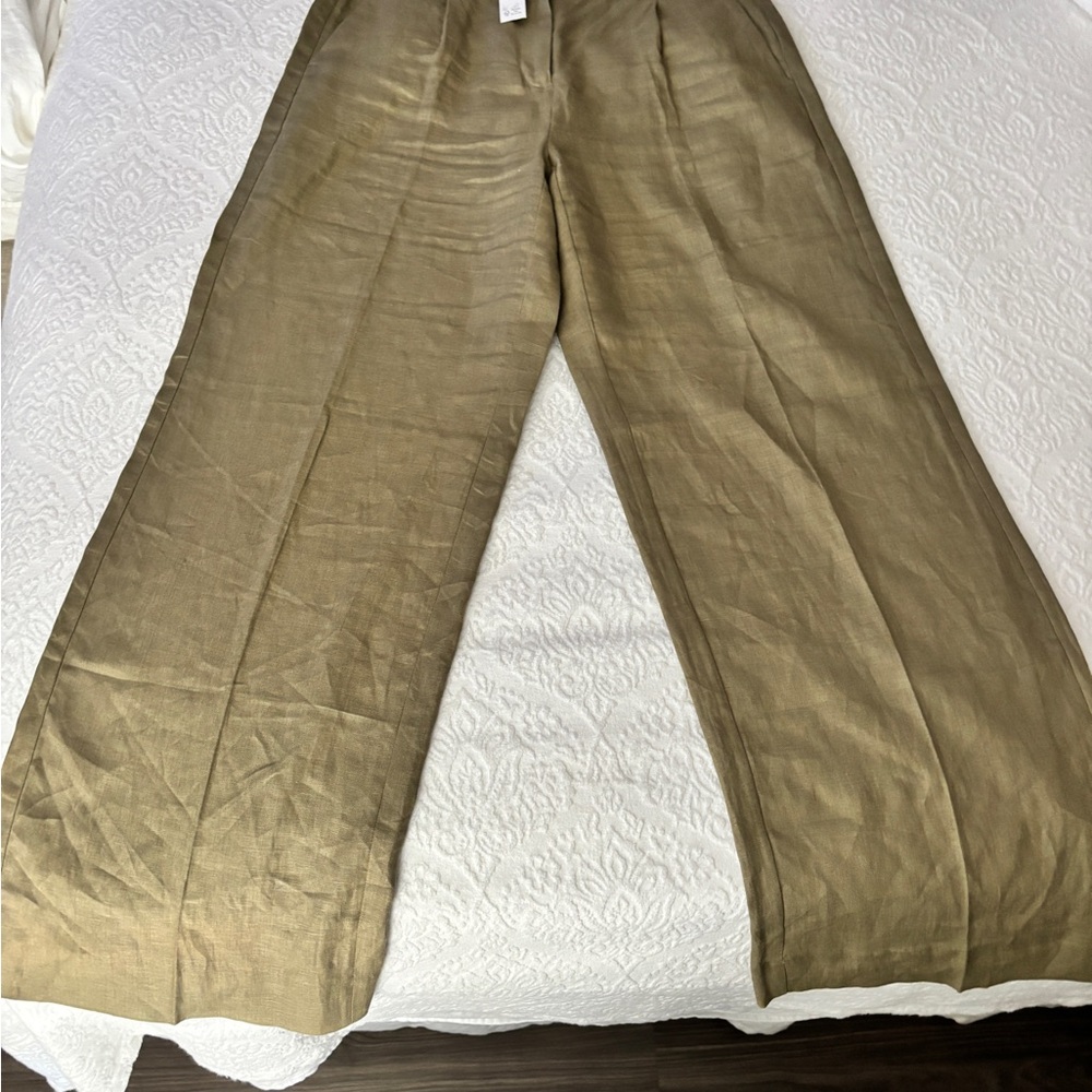 J. Crew Wide-leg Essential pant in linen
